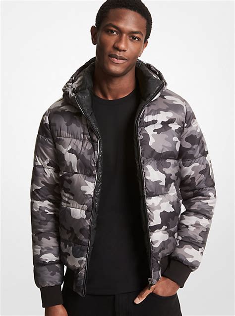 Reversible Camouflage Puffer Jacket 